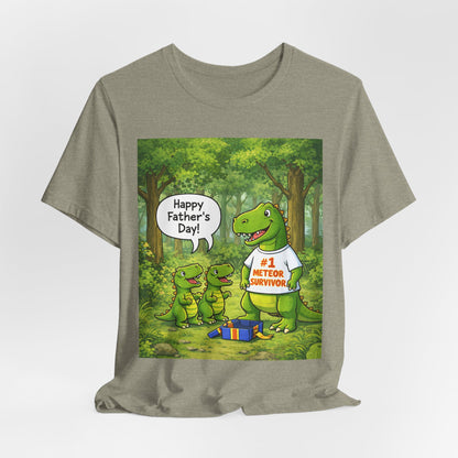 Father’s Day Dinosaur Tee – #1 Meteor Survivor