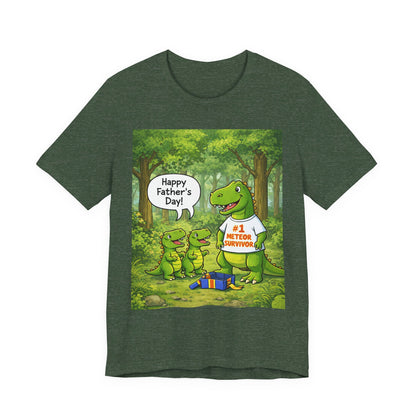 Father’s Day Dinosaur Tee – #1 Meteor Survivor