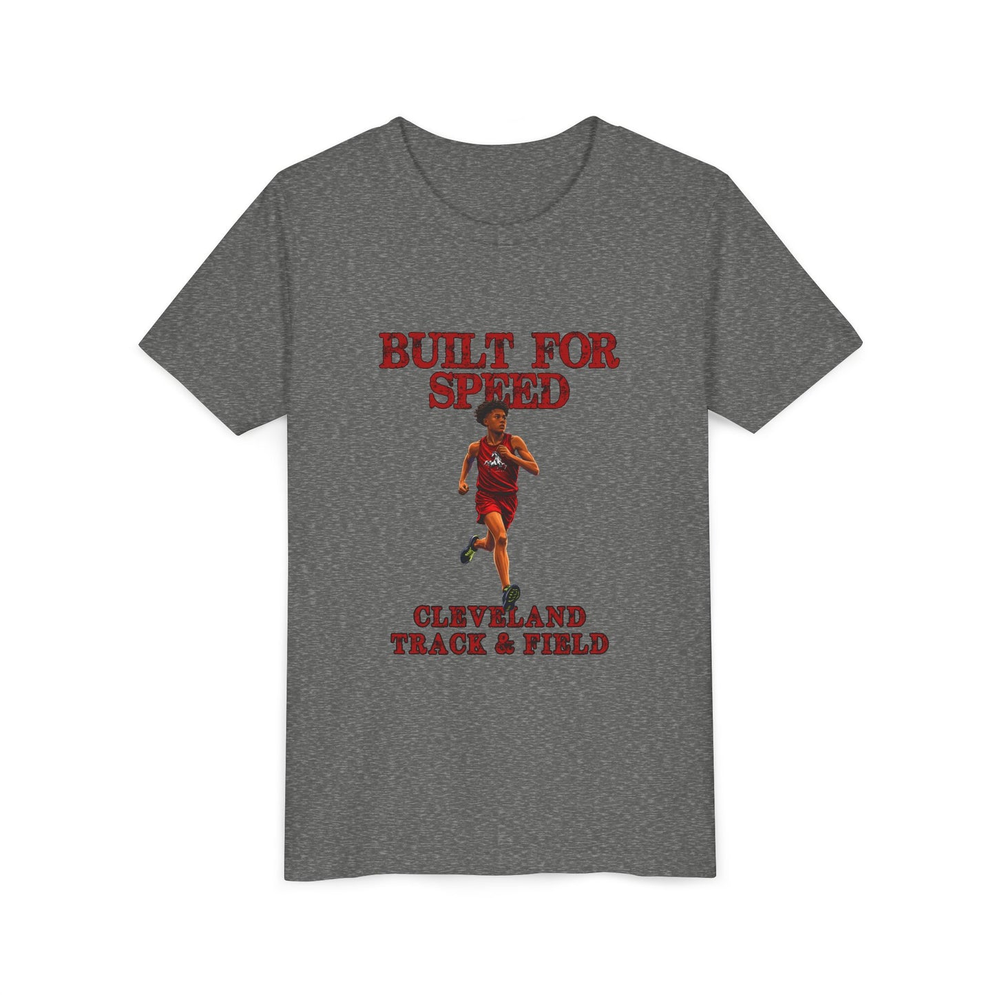 Youth Boys Tee 1 — "Built for Speed" Cleveland Track & Field