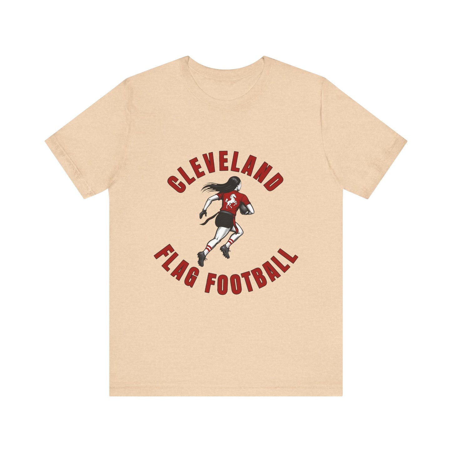 Cleveland Girls Flag Football Adult Sports T-Shirt
