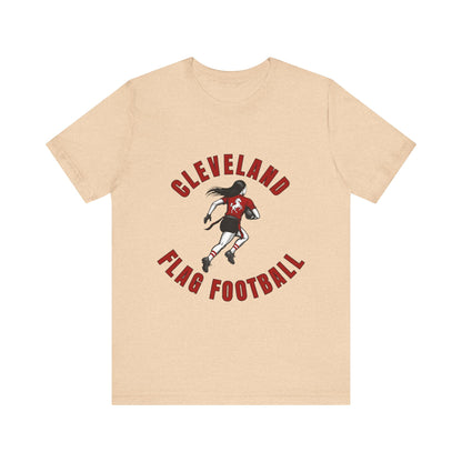 Cleveland Girls Flag Football Adult Sports T-Shirt