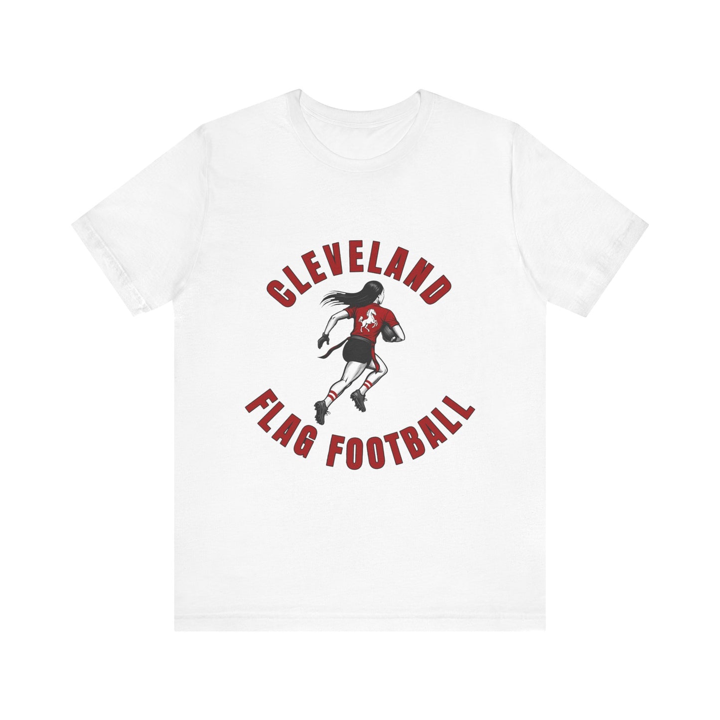 Cleveland Girls Flag Football Adult Sports T-Shirt