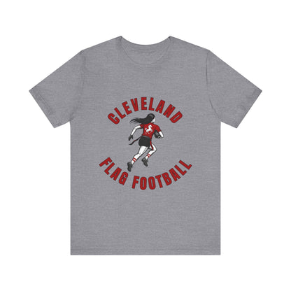 Cleveland Girls Flag Football Adult Sports T-Shirt