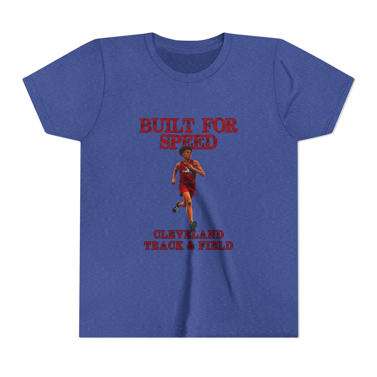 Youth Boys Tee 1 — "Built for Speed" Cleveland Track & Field