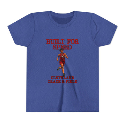 Youth Boys Tee 1 — "Built for Speed" Cleveland Track & Field