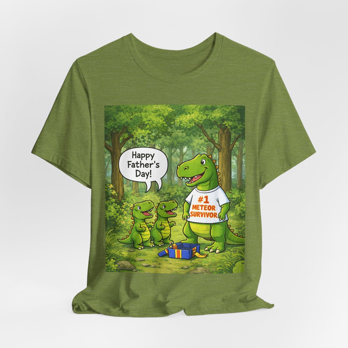 Father’s Day Dinosaur Tee – #1 Meteor Survivor