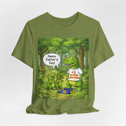 Father’s Day Dinosaur Tee – #1 Meteor Survivor