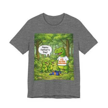 Father’s Day Dinosaur Tee – #1 Meteor Survivor