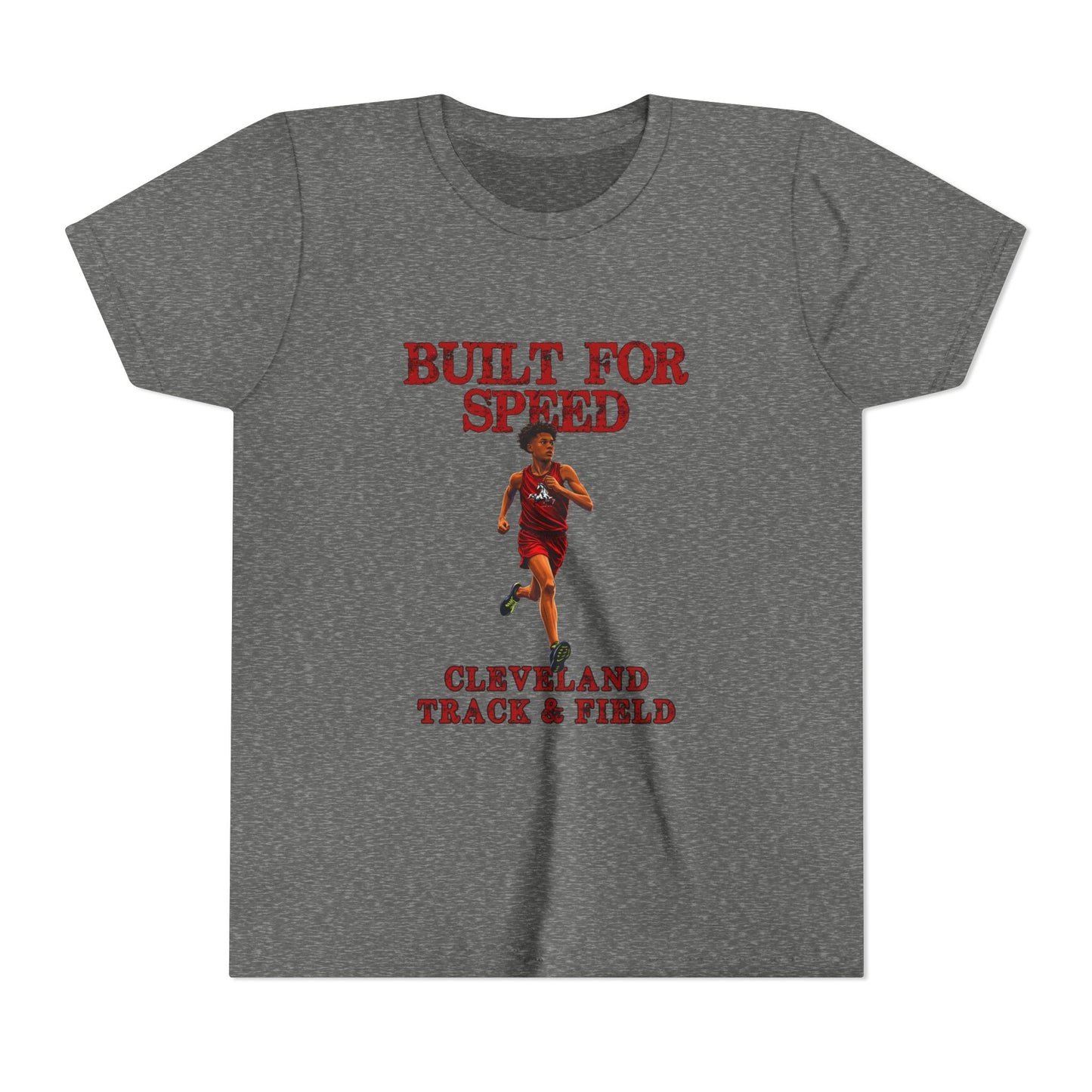Youth Boys Tee 1 — "Built for Speed" Cleveland Track & Field