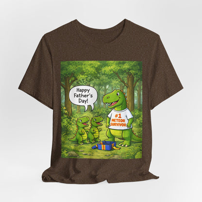 Father’s Day Dinosaur Tee – #1 Meteor Survivor