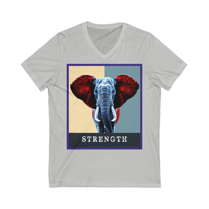Elephant Strength V-Neck Tee