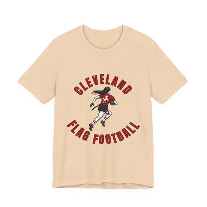 Cleveland Girls Flag Football Adult Sports T-Shirt