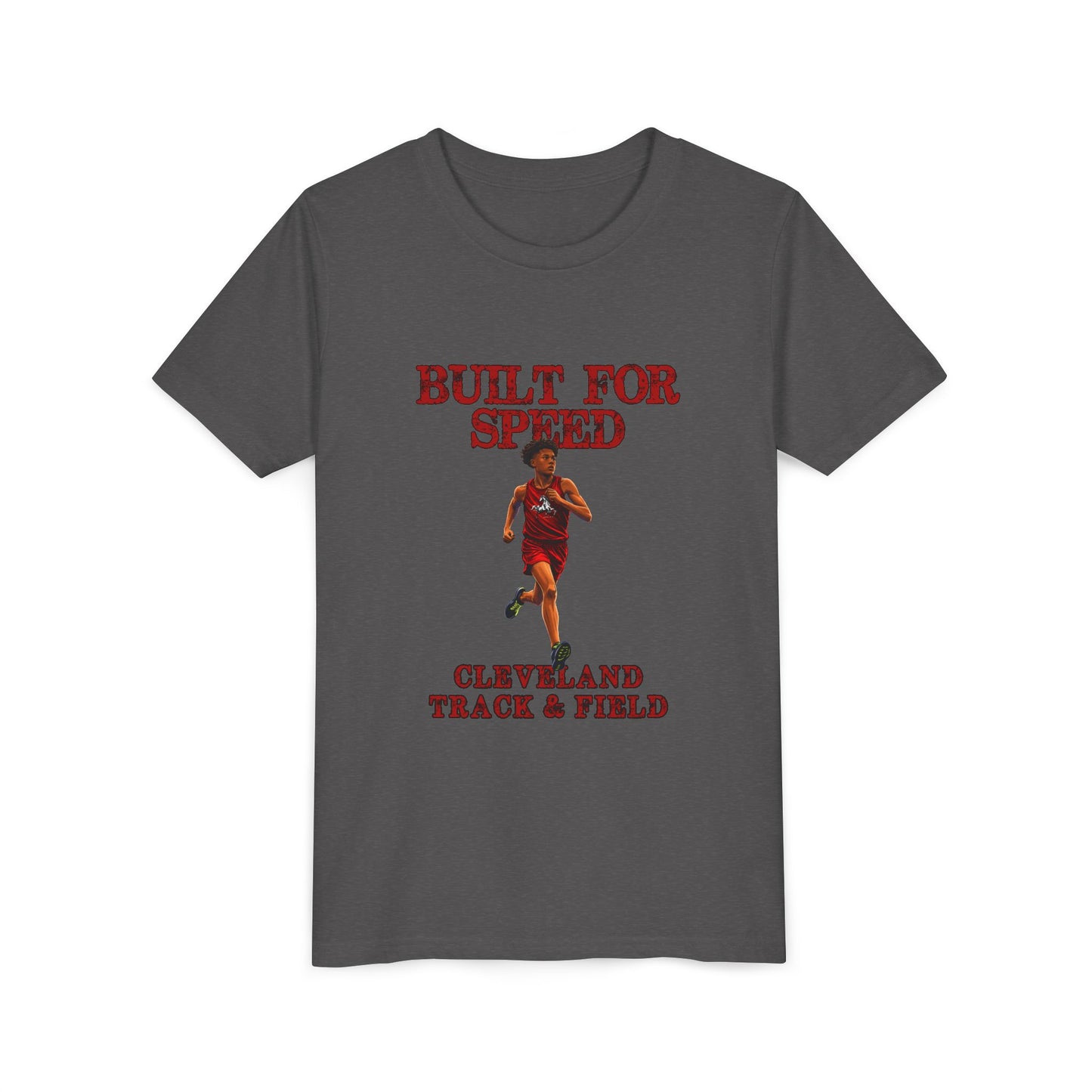 Youth Boys Tee 1 — "Built for Speed" Cleveland Track & Field