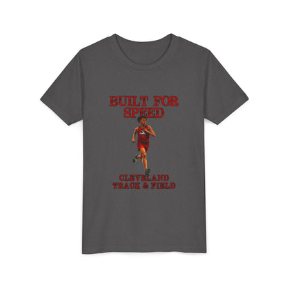 Youth Boys Tee 1 — "Built for Speed" Cleveland Track & Field