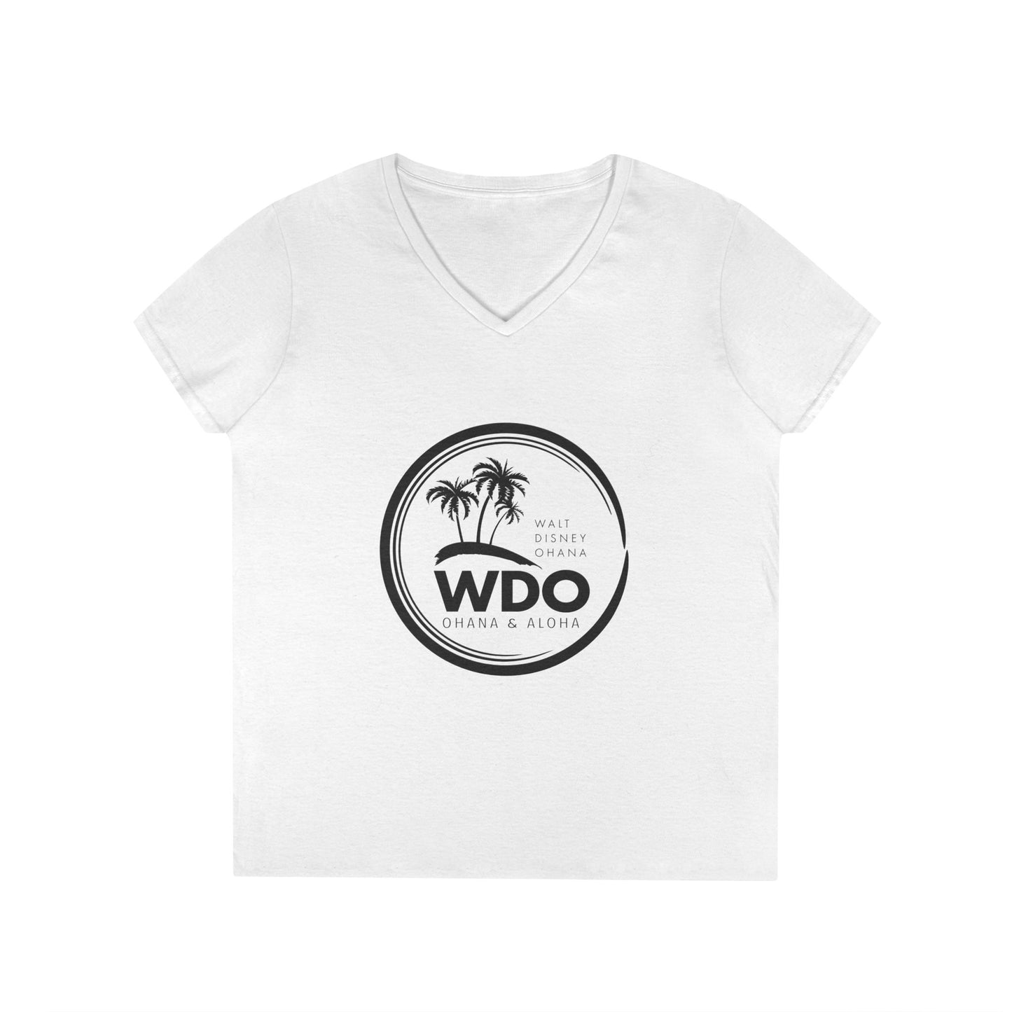 Ohana Tee (Ladies V-neck w/ black logo)