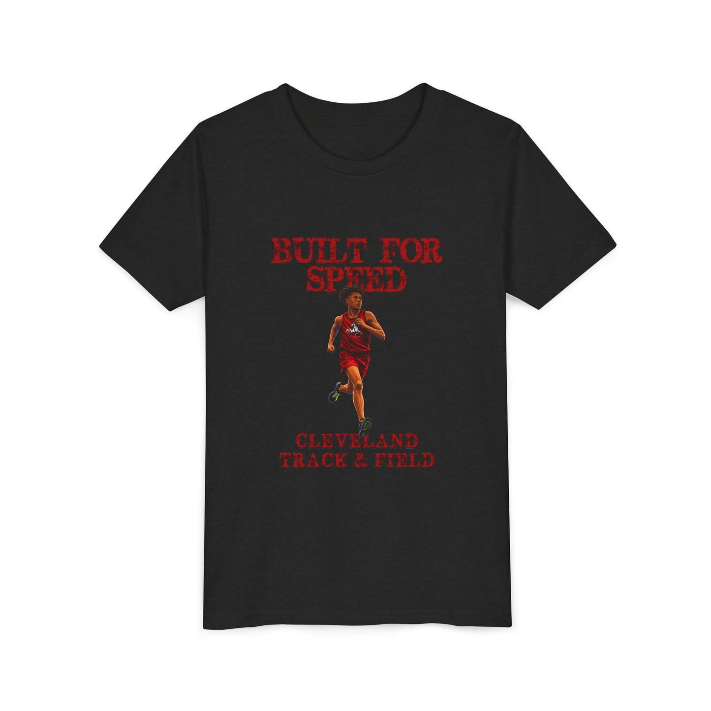Youth Boys Tee 1 — "Built for Speed" Cleveland Track & Field