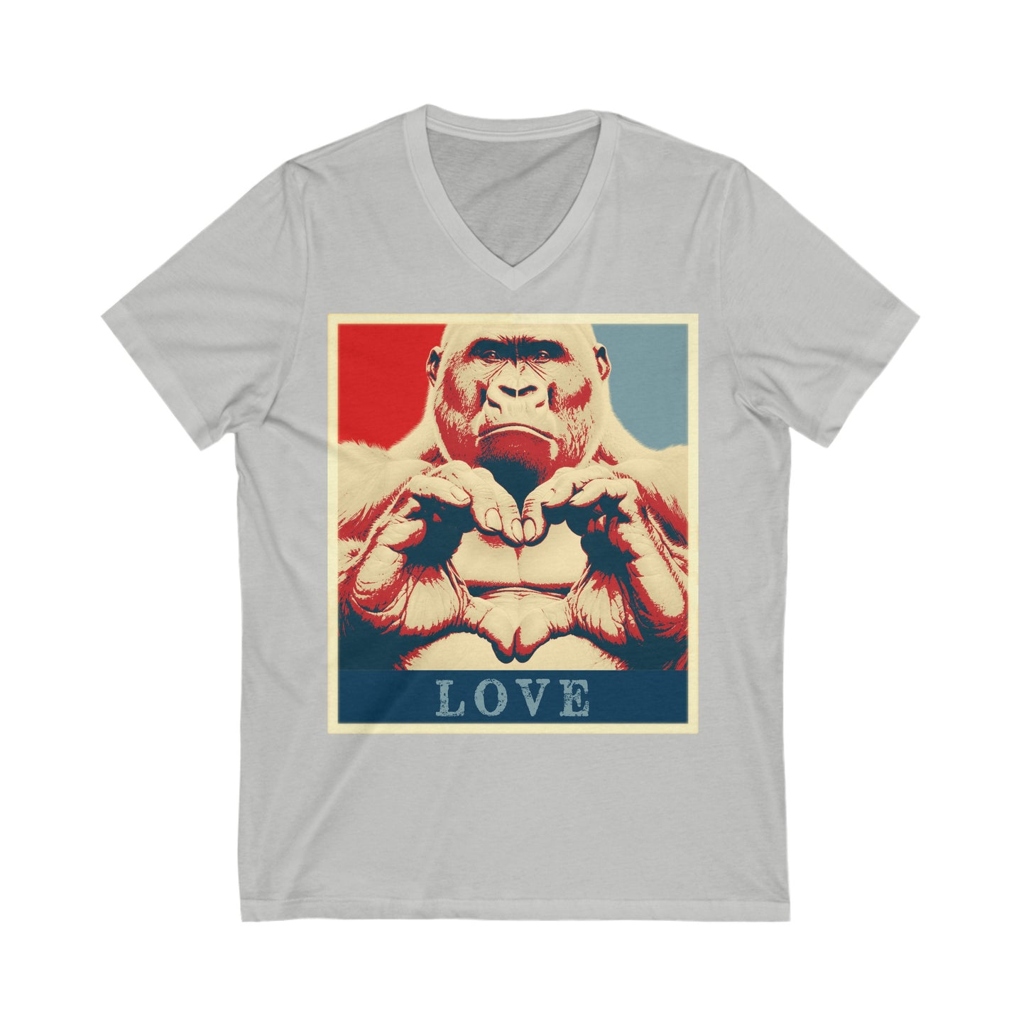Gorilla Heart V-Neck Tee
