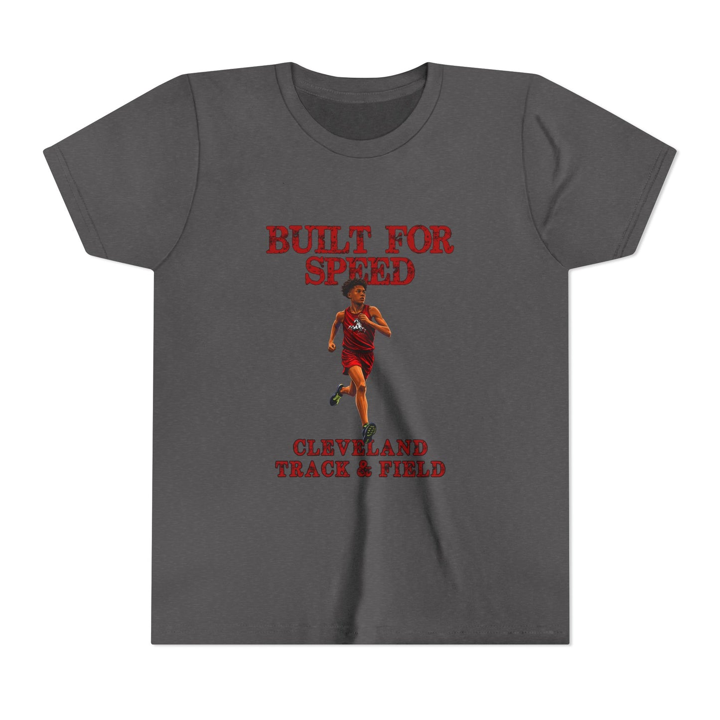 Youth Boys Tee 1 — "Built for Speed" Cleveland Track & Field