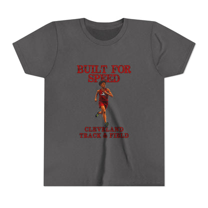 Youth Boys Tee 1 — "Built for Speed" Cleveland Track & Field