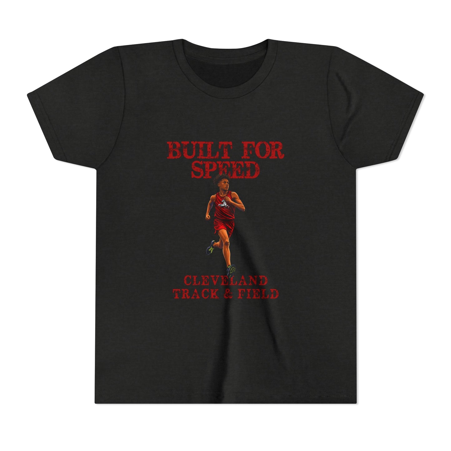 Youth Boys Tee 1 — "Built for Speed" Cleveland Track & Field