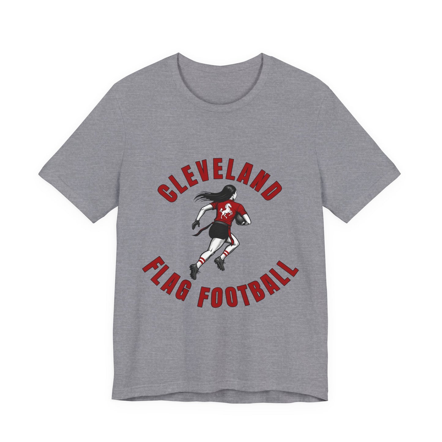 Cleveland Girls Flag Football Adult Sports T-Shirt