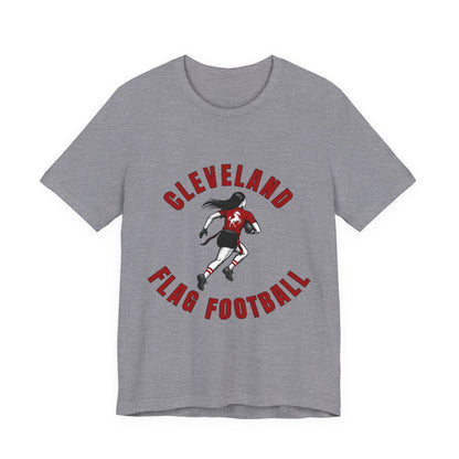 Cleveland Girls Flag Football Adult Sports T-Shirt