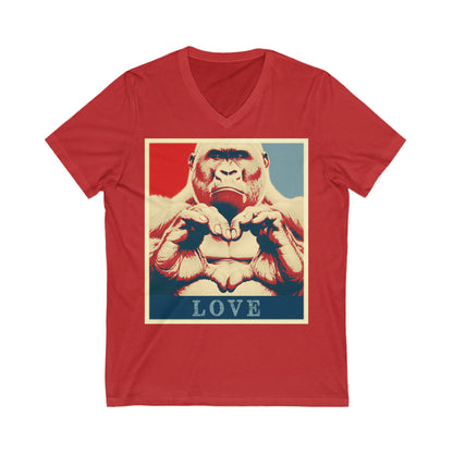 Gorilla Heart V-Neck Tee
