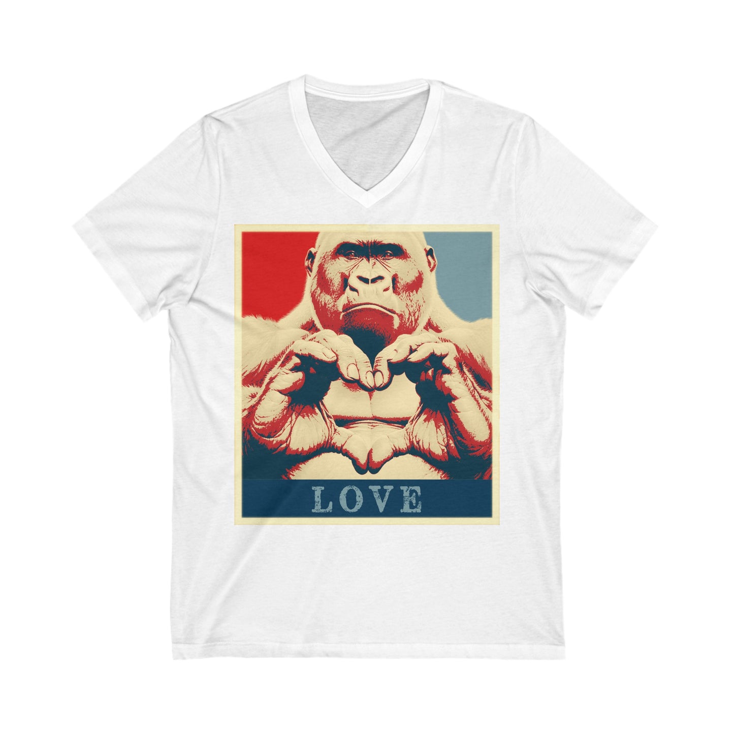 Gorilla Heart V-Neck Tee