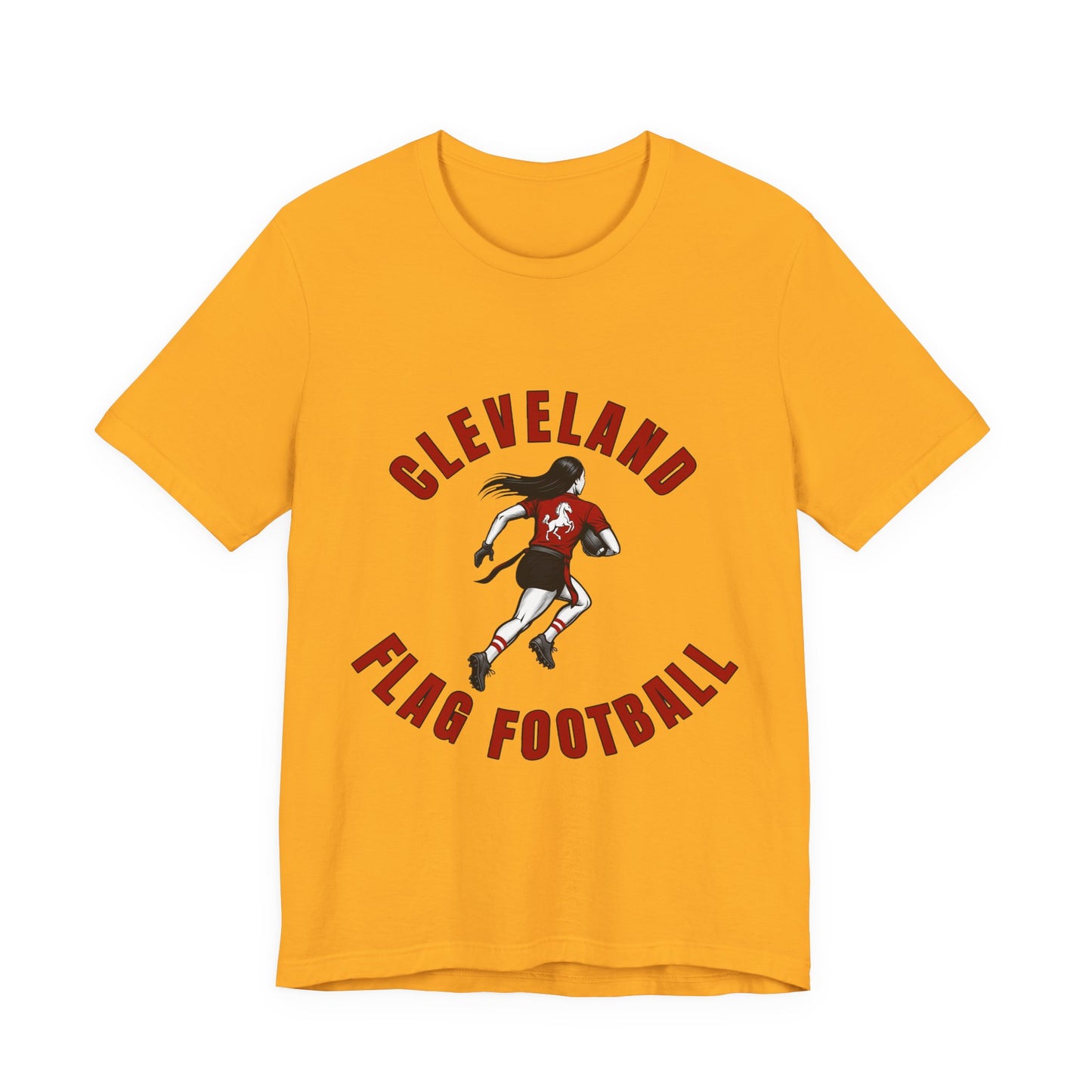 Cleveland Girls Flag Football Adult Sports T-Shirt