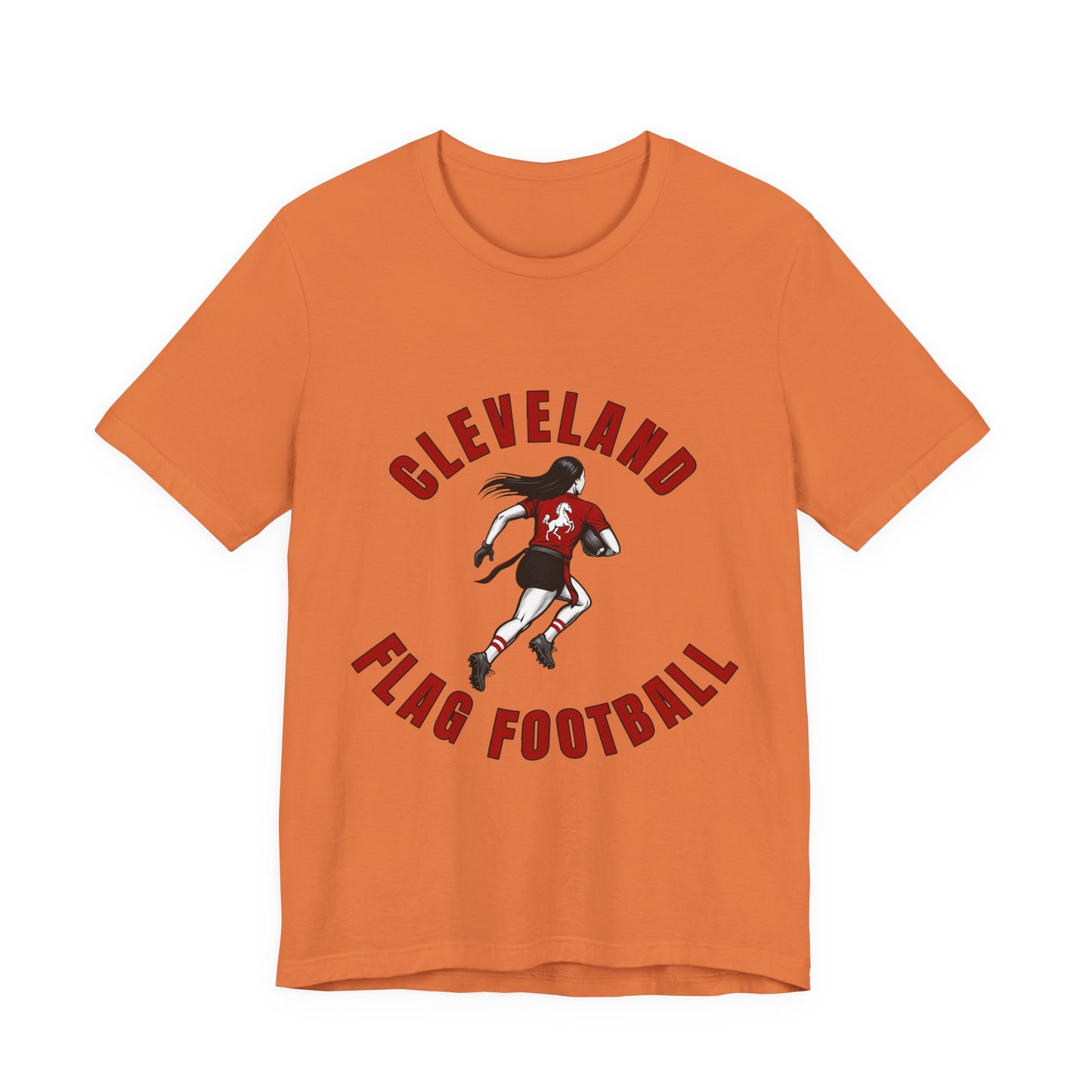 Cleveland Girls Flag Football Adult Sports T-Shirt
