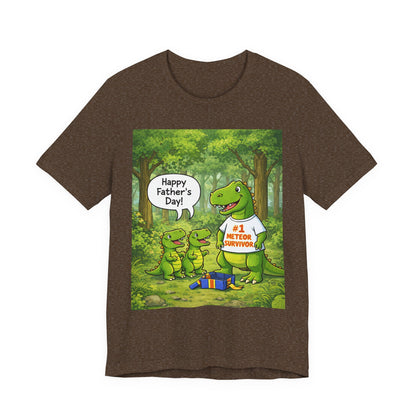 Father’s Day Dinosaur Tee – #1 Meteor Survivor