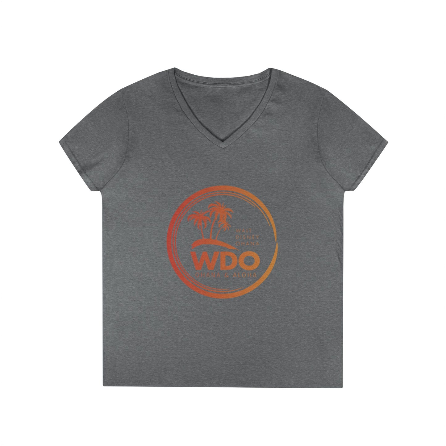 Ohana Tee (Ladies V-neck w/ orange logo)