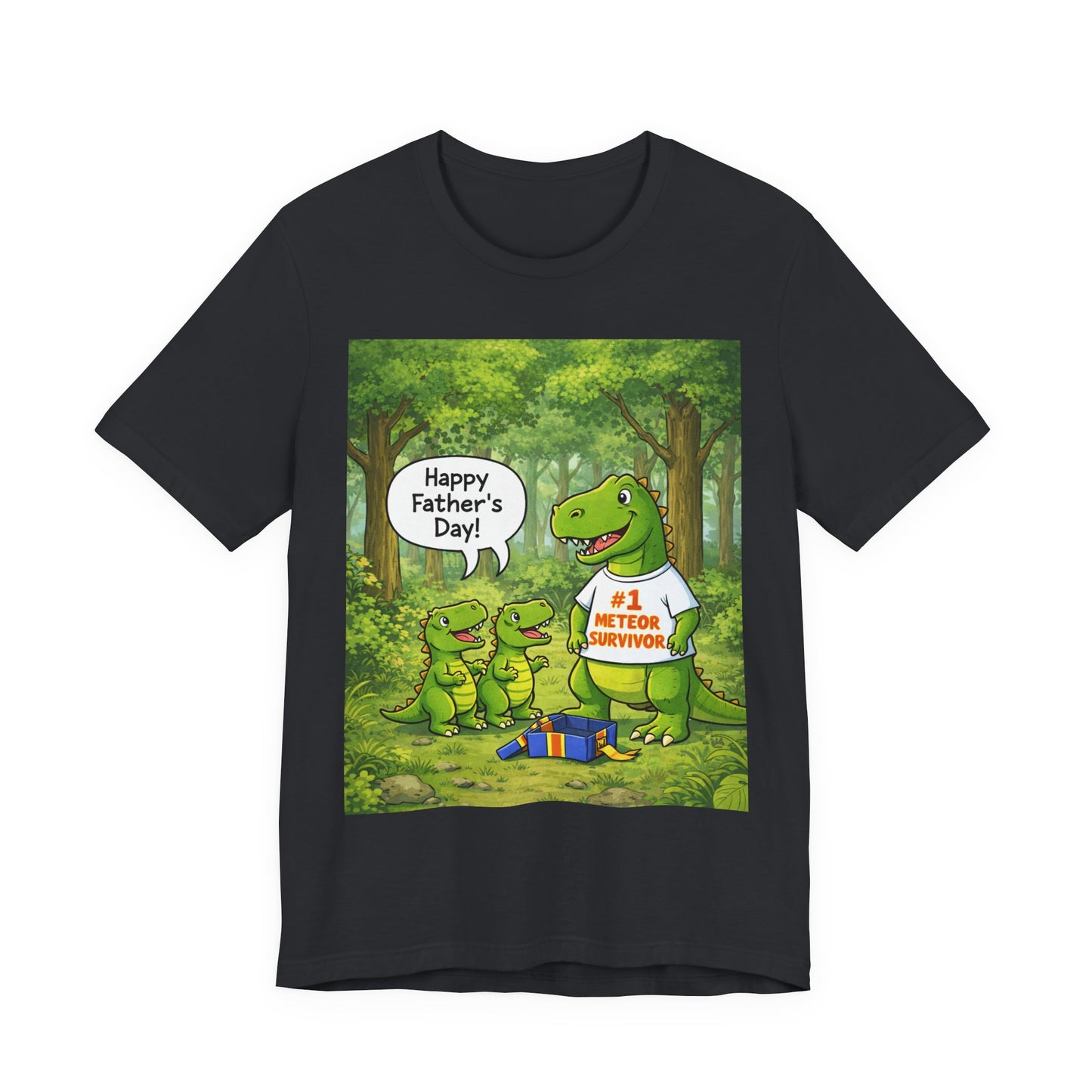 Father’s Day Dinosaur Tee – #1 Meteor Survivor