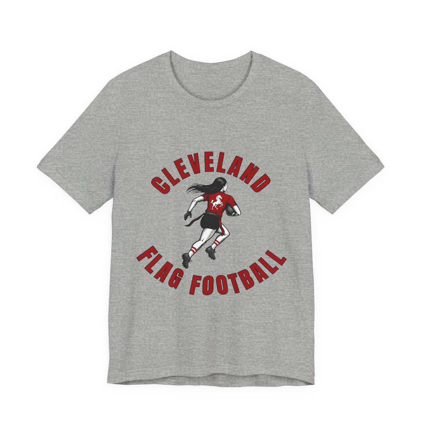 Cleveland Girls Flag Football Adult Sports T-Shirt
