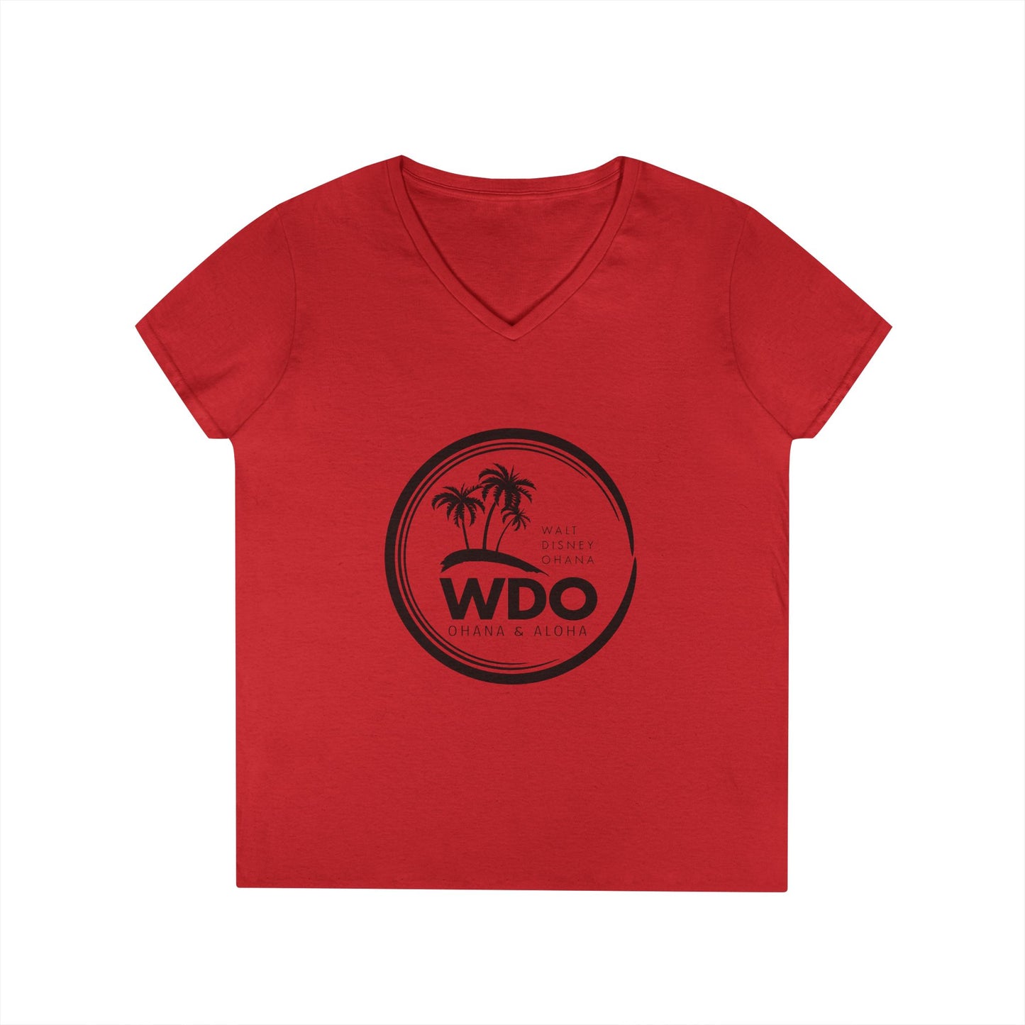 Ohana Tee (Ladies V-neck w/ black logo)