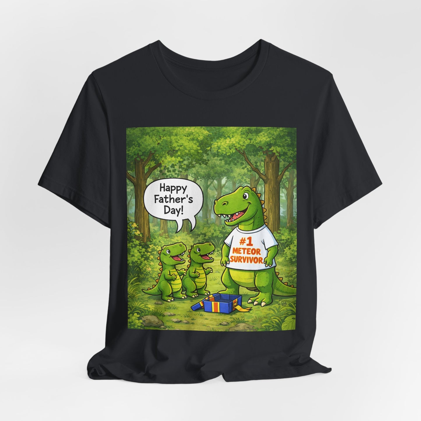 Father’s Day Dinosaur Tee – #1 Meteor Survivor
