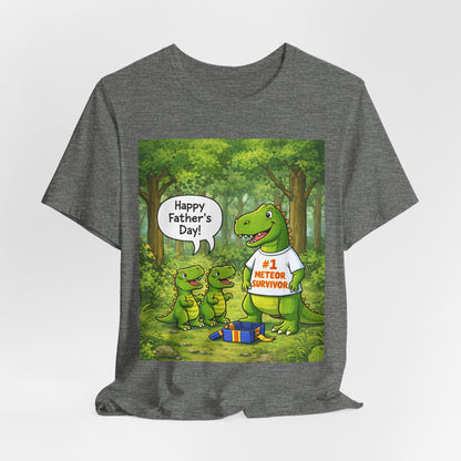 Father’s Day Dinosaur Tee – #1 Meteor Survivor