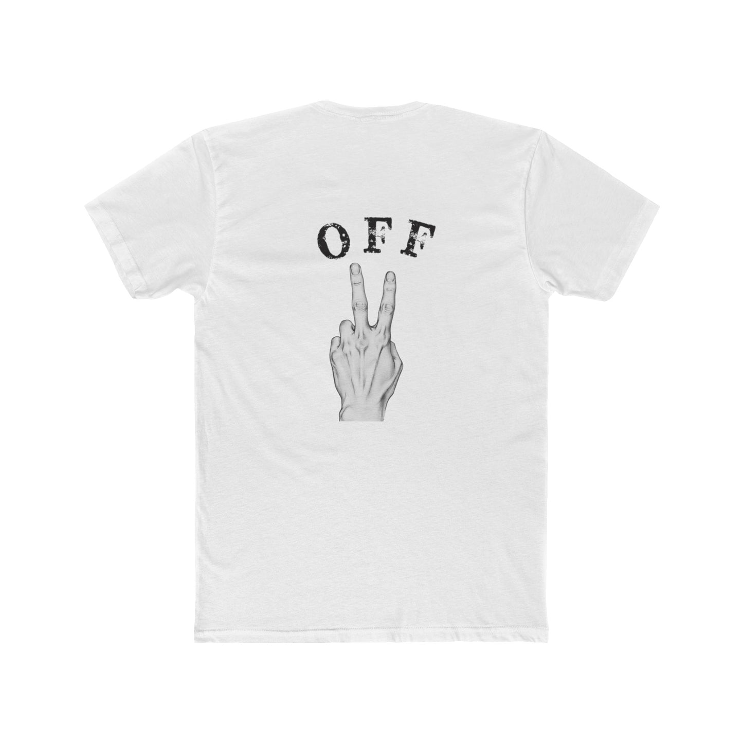 PEACE OFF Crew Graphic T-Shirt – Premium Cotton Streetwear Tee, Minimalist Statement Shirt, Unisex Casual Fashion Top