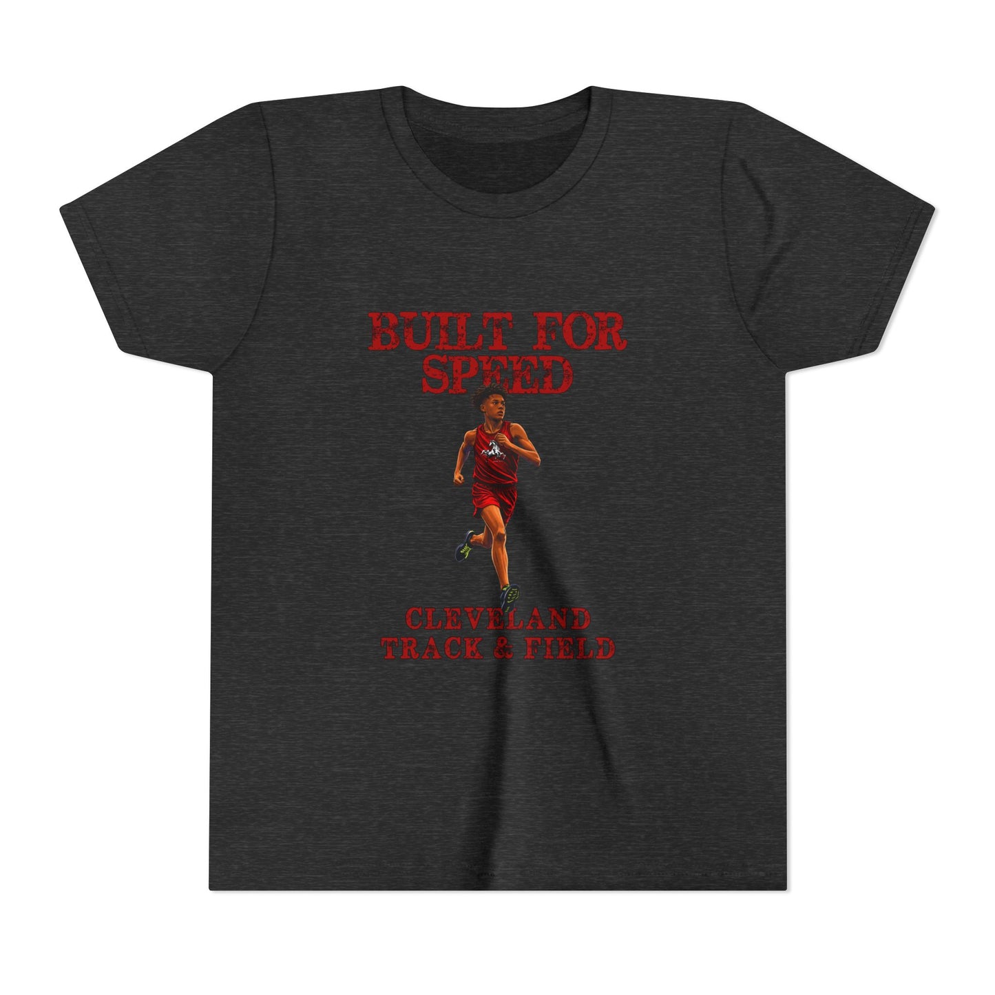 Youth Boys Tee 1 — "Built for Speed" Cleveland Track & Field