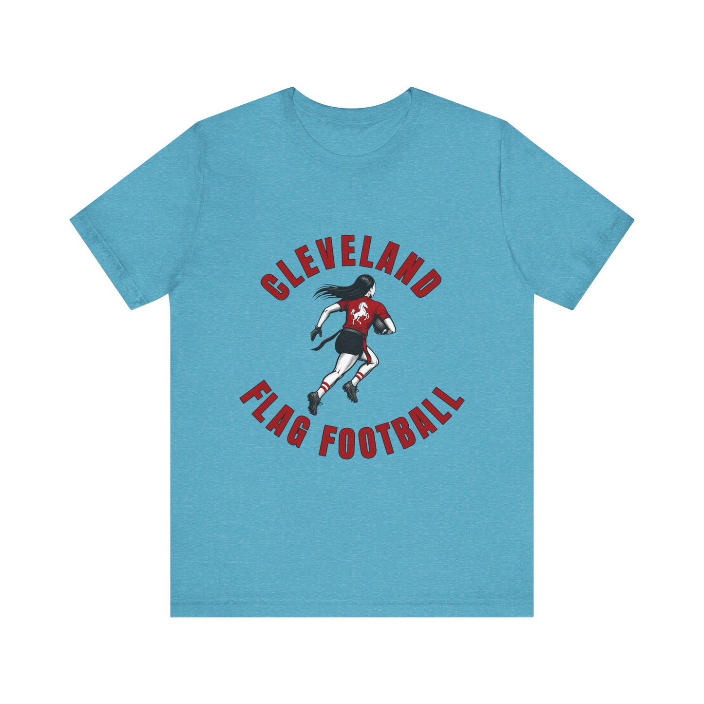 Cleveland Girls Flag Football Adult Sports T-Shirt