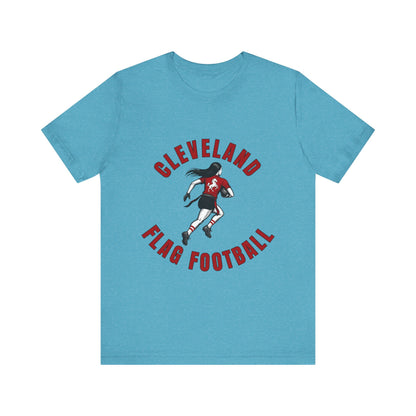 Cleveland Girls Flag Football Adult Sports T-Shirt