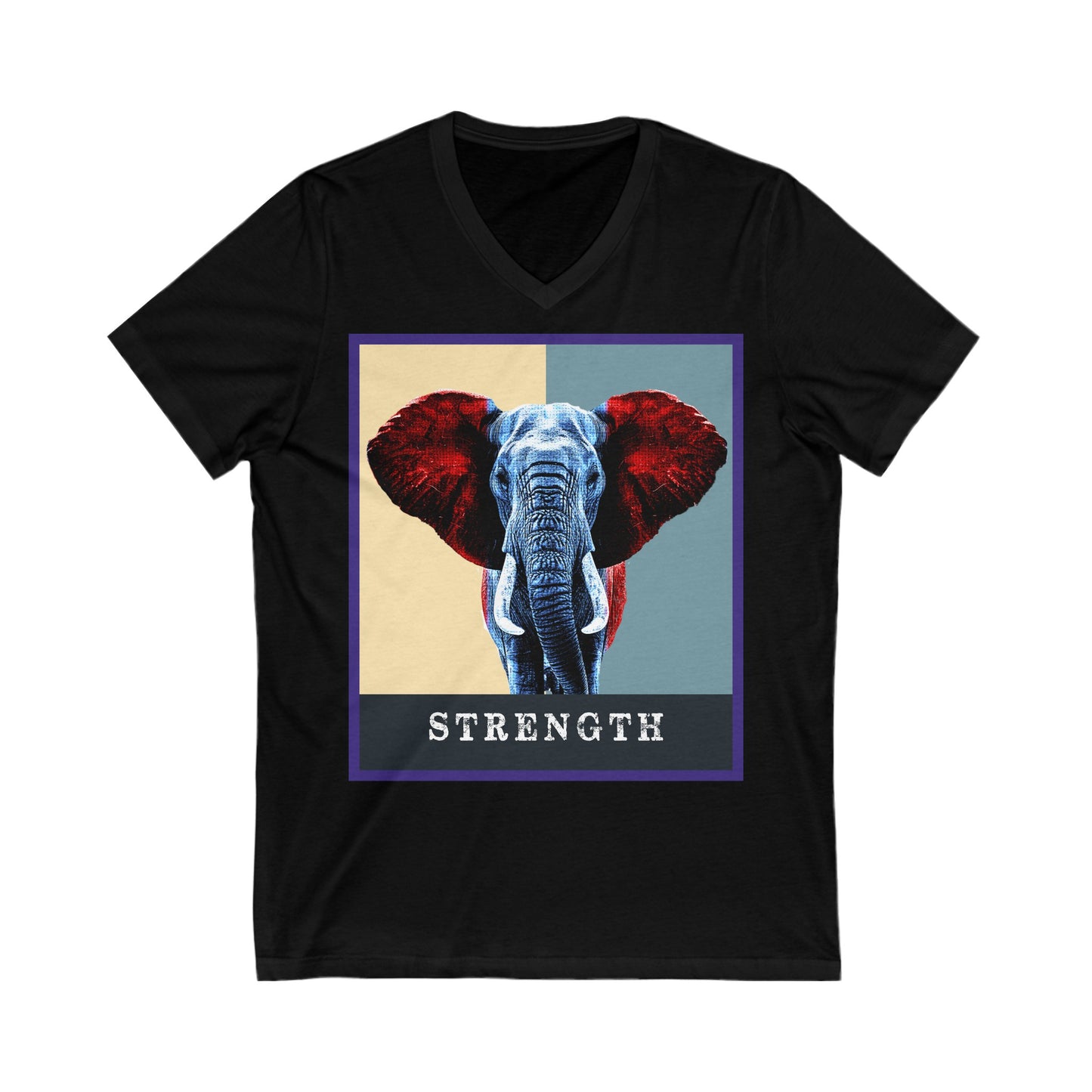 Elephant Strength V-Neck Tee