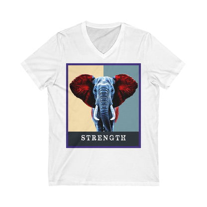 Elephant Strength V-Neck Tee
