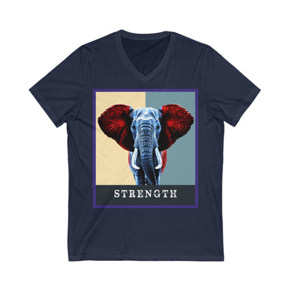 Elephant Strength V-Neck Tee