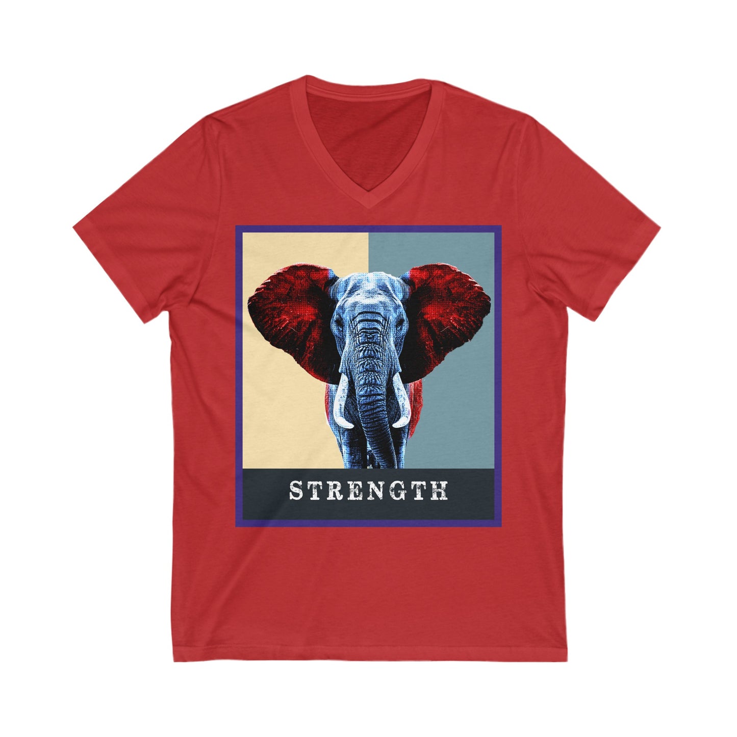 Elephant Strength V-Neck Tee