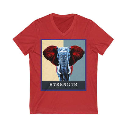 Elephant Strength V-Neck Tee