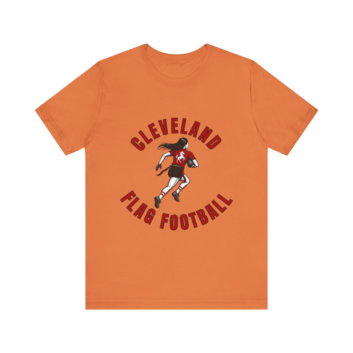 Cleveland Girls Flag Football Adult Sports T-Shirt