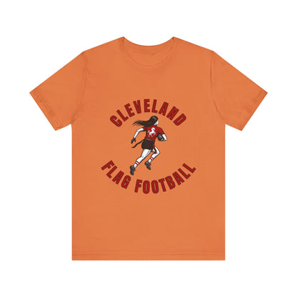 Cleveland Girls Flag Football Adult Sports T-Shirt