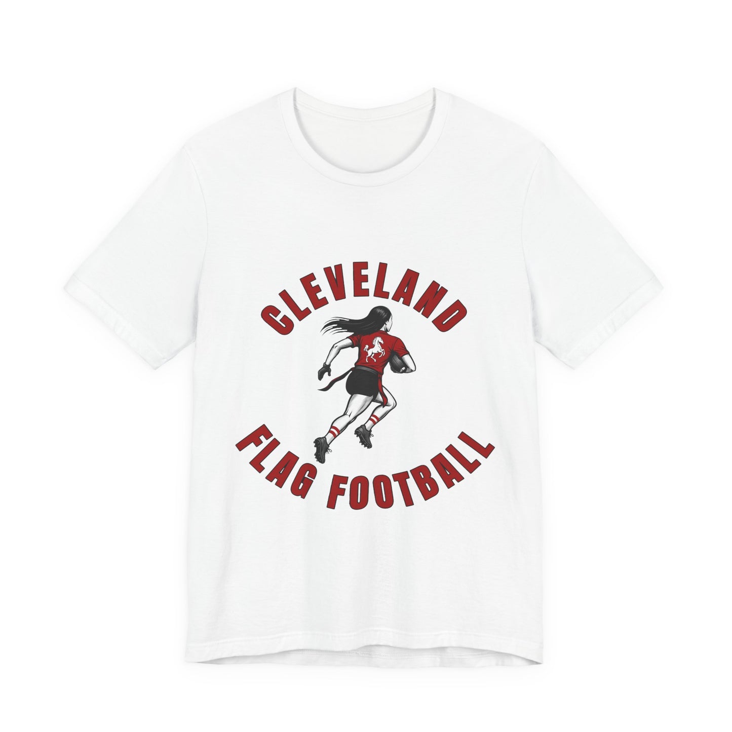 Cleveland Girls Flag Football Adult Sports T-Shirt