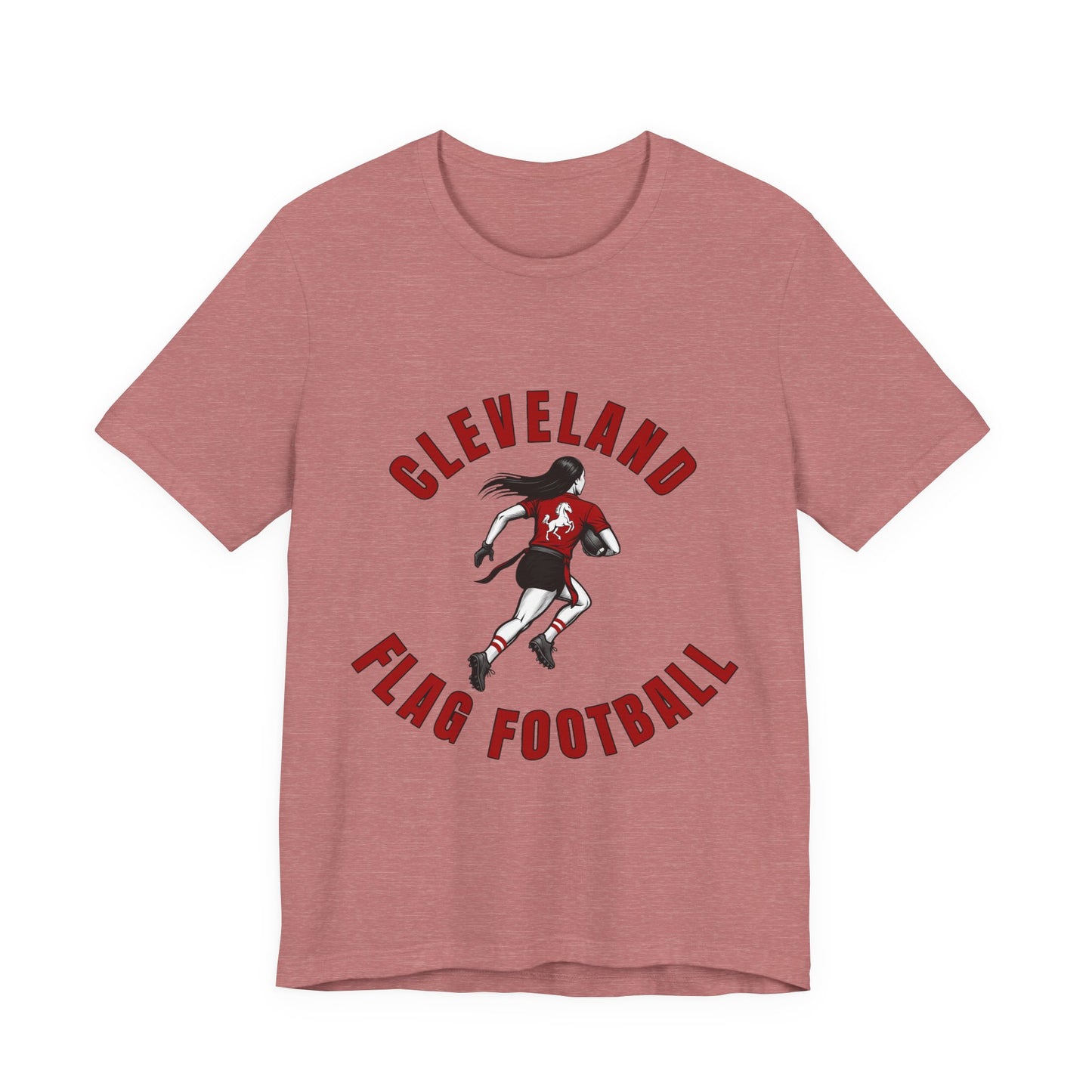 Cleveland Girls Flag Football Adult Sports T-Shirt